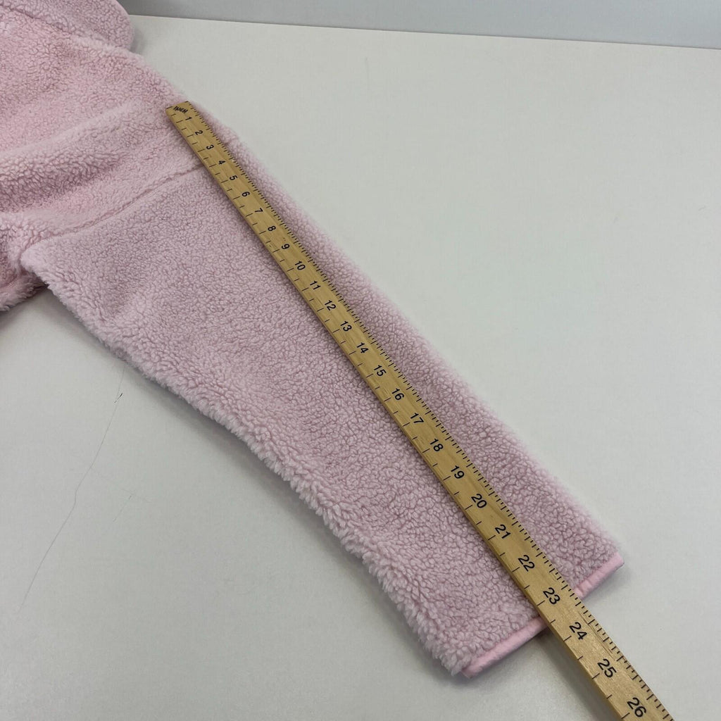 Sweaty Betty Plush Frost Pink Heavy Fleece Long Sleeve Half Zip Size M/12