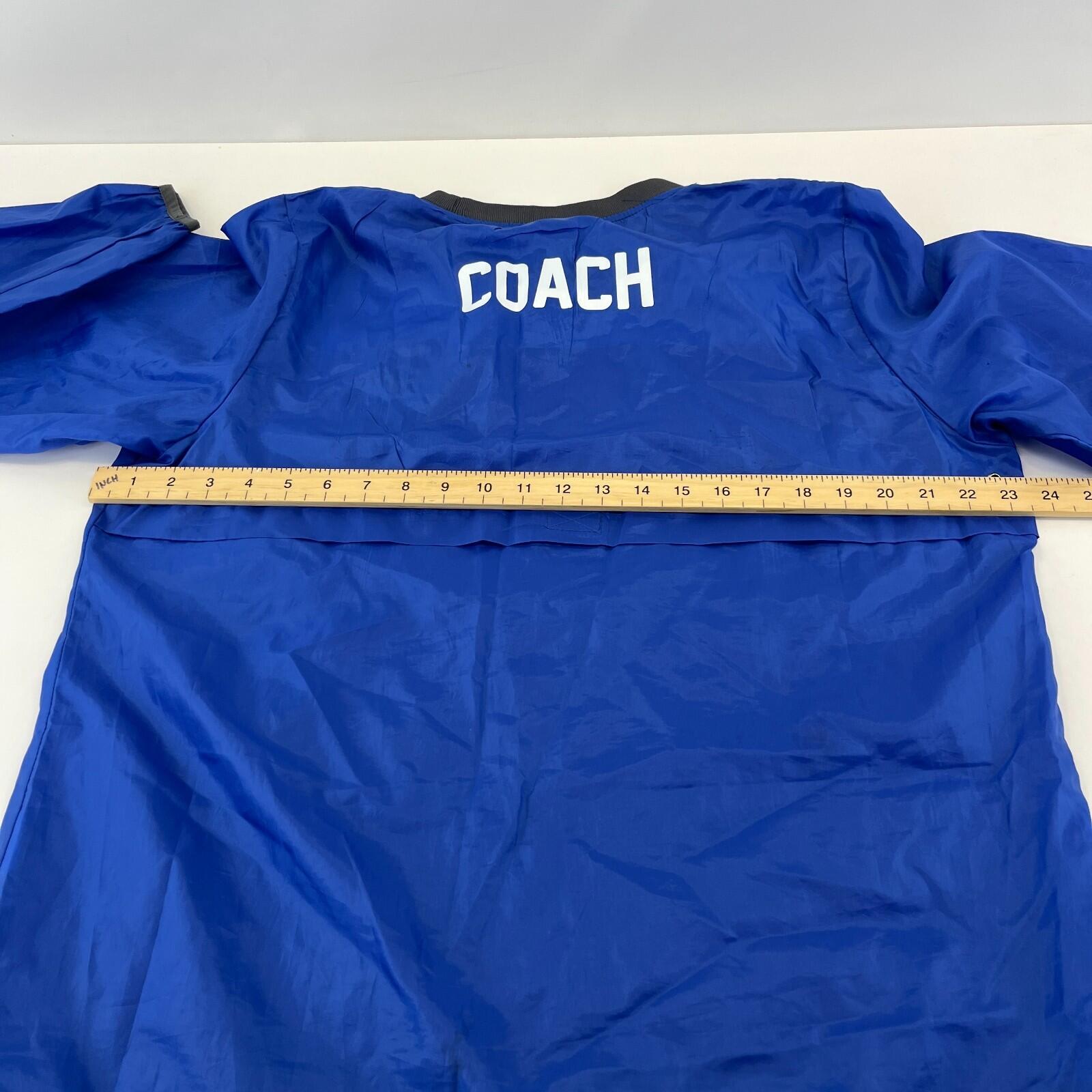 North Yorkshire Wildcats Waterproof Coach Pullover Top in Blue size M
