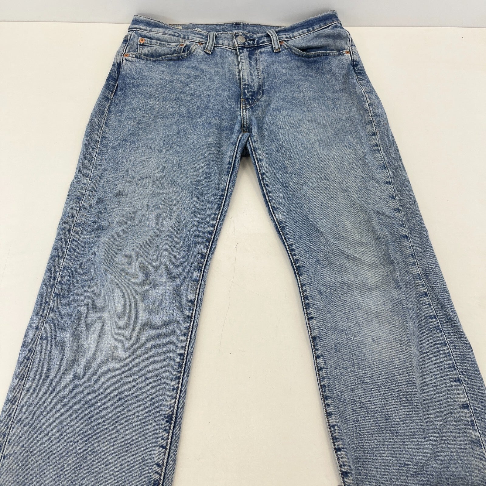 Levi Strauss 514 Jeans Blue Regular Straight Denim W32 L30 Zip Fly Men's Red Tab
