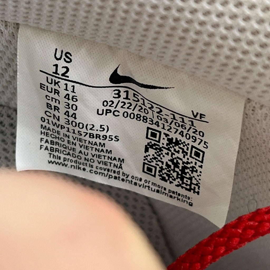 Nike Air Force 1  Trainers in White Leather UK size 11 / EU 46