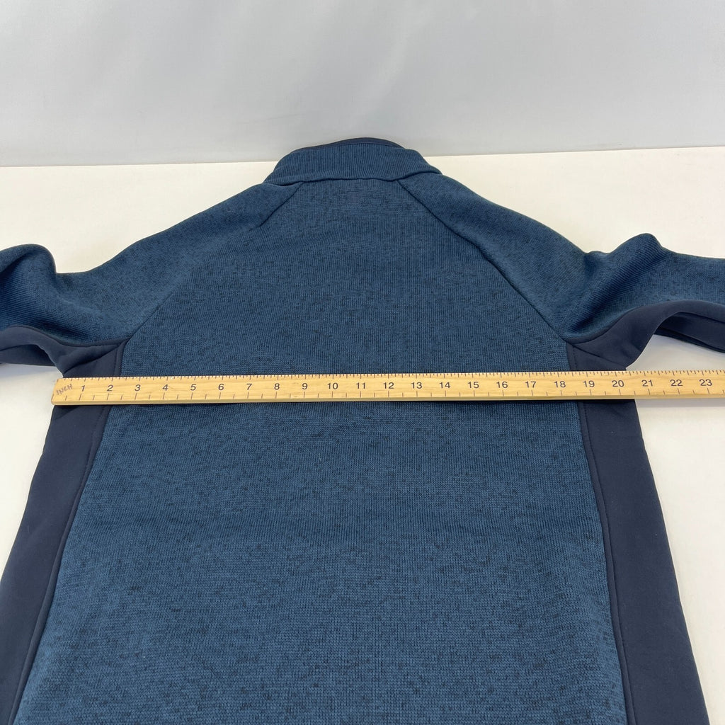Mountain Warehouse Mens 1/4 Zip Fleece in Navy Blue with Zip Pockets size M