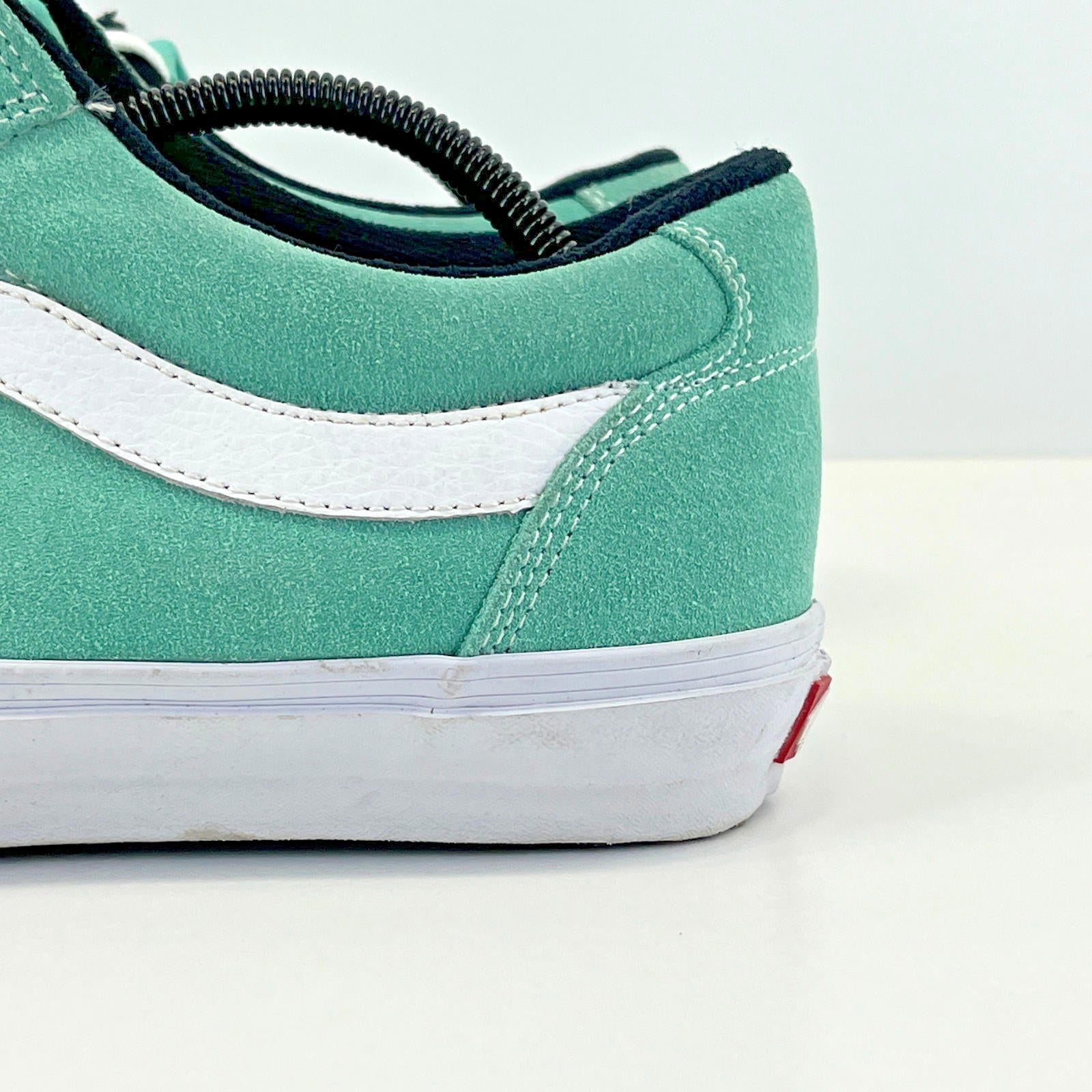 Vans TNT Trujillo Rare Pro Skateboarding Shoe Turquoise Suede Black UK Men's 11