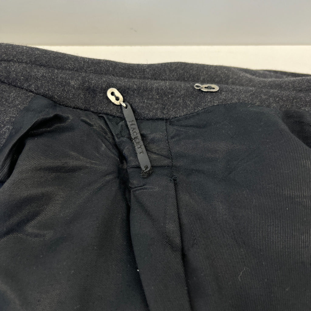 Hackett London Men's Double Breasted Peacoat Charcoal Grey size M