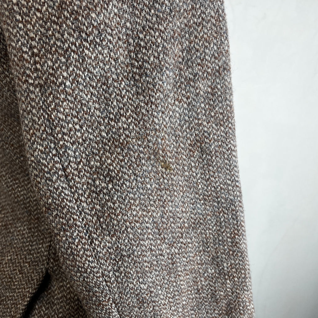 John Lewis Harris Tweed Herringbone Blazer Sport Coat Jacket Beige size 40R