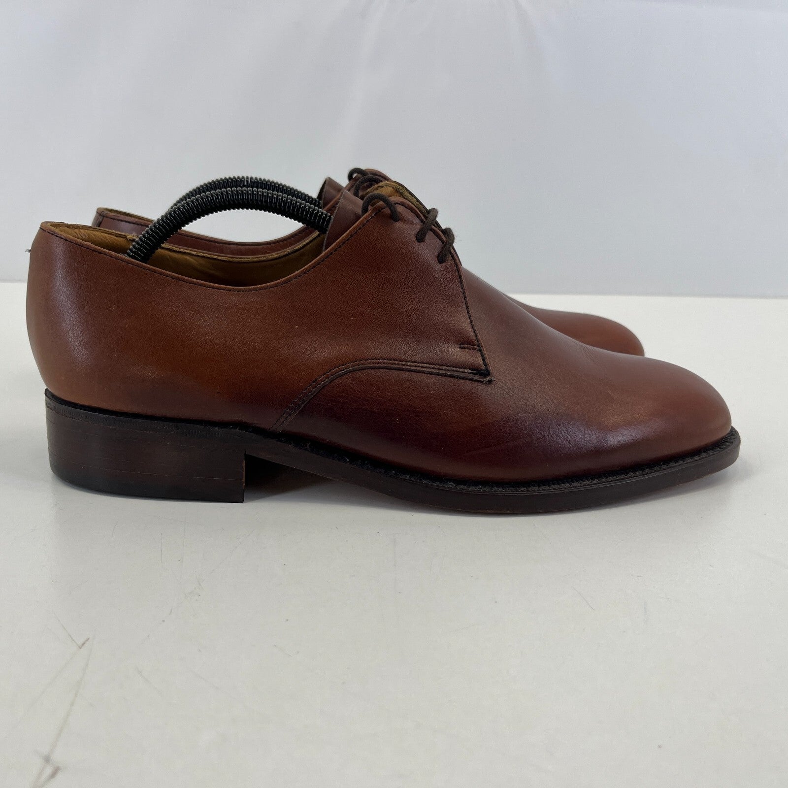 K Shoes Mens Brown Formal Oxford Leather UK 9 Wide Fit - by Royal Appointment