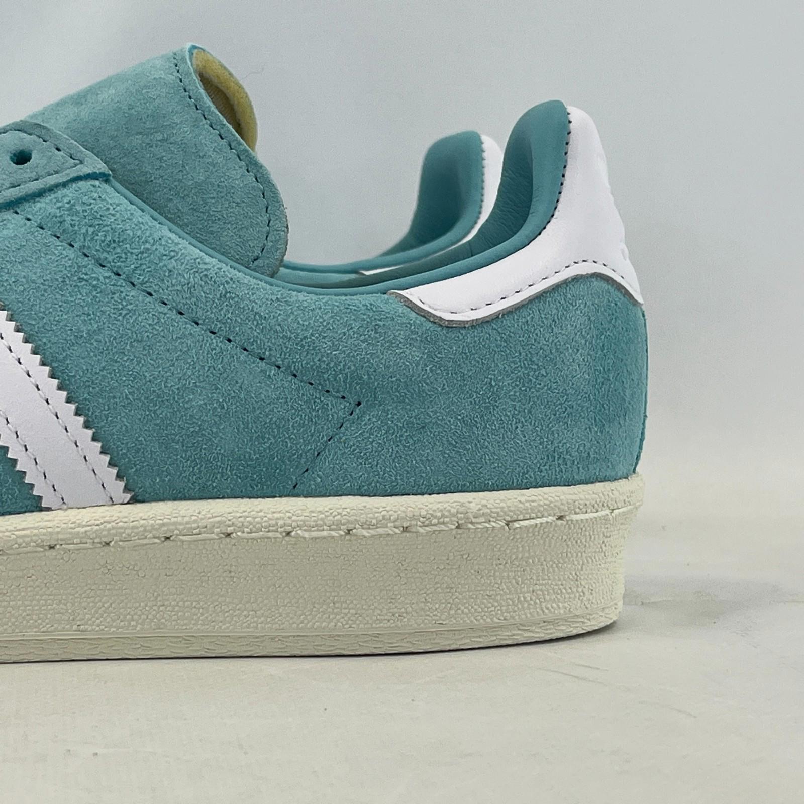 Adidas Campus 80s Light Aqua White Men's size UK 8 Terraces Casuals Shoes ID7318