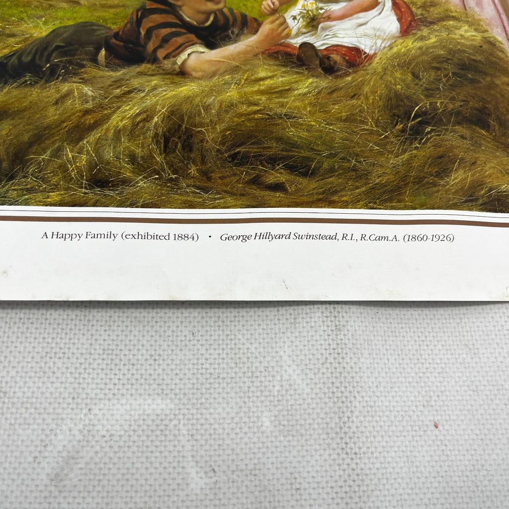 A Happy Family - George Hillyard Swinstead Victorian Textured Print