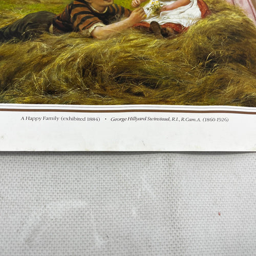 A Happy Family - George Hillyard Swinstead Victorian Textured Print