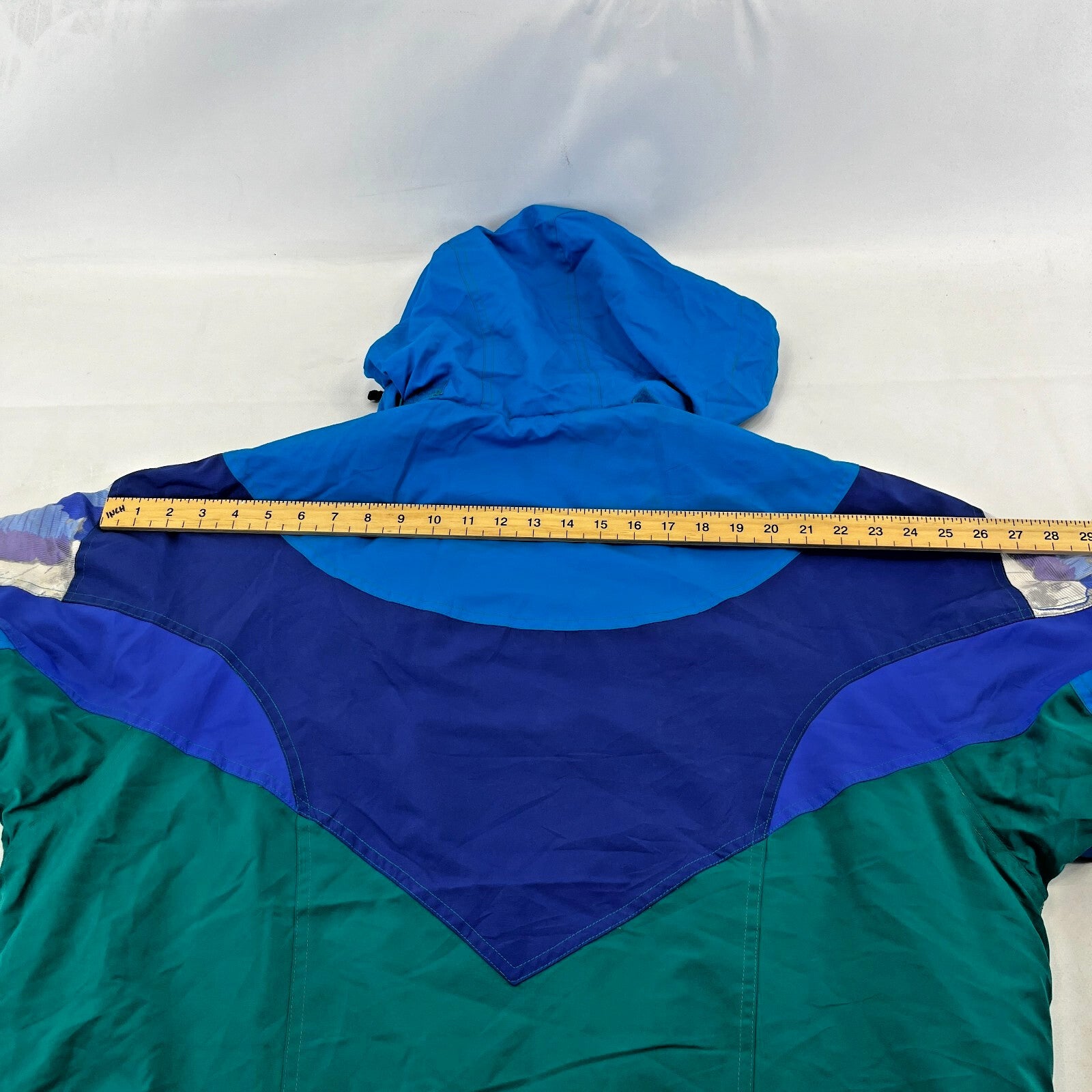 Vintage Sergio Tacchini 80s 90s Mens size M White Label Ski Jacket Blue & Green
