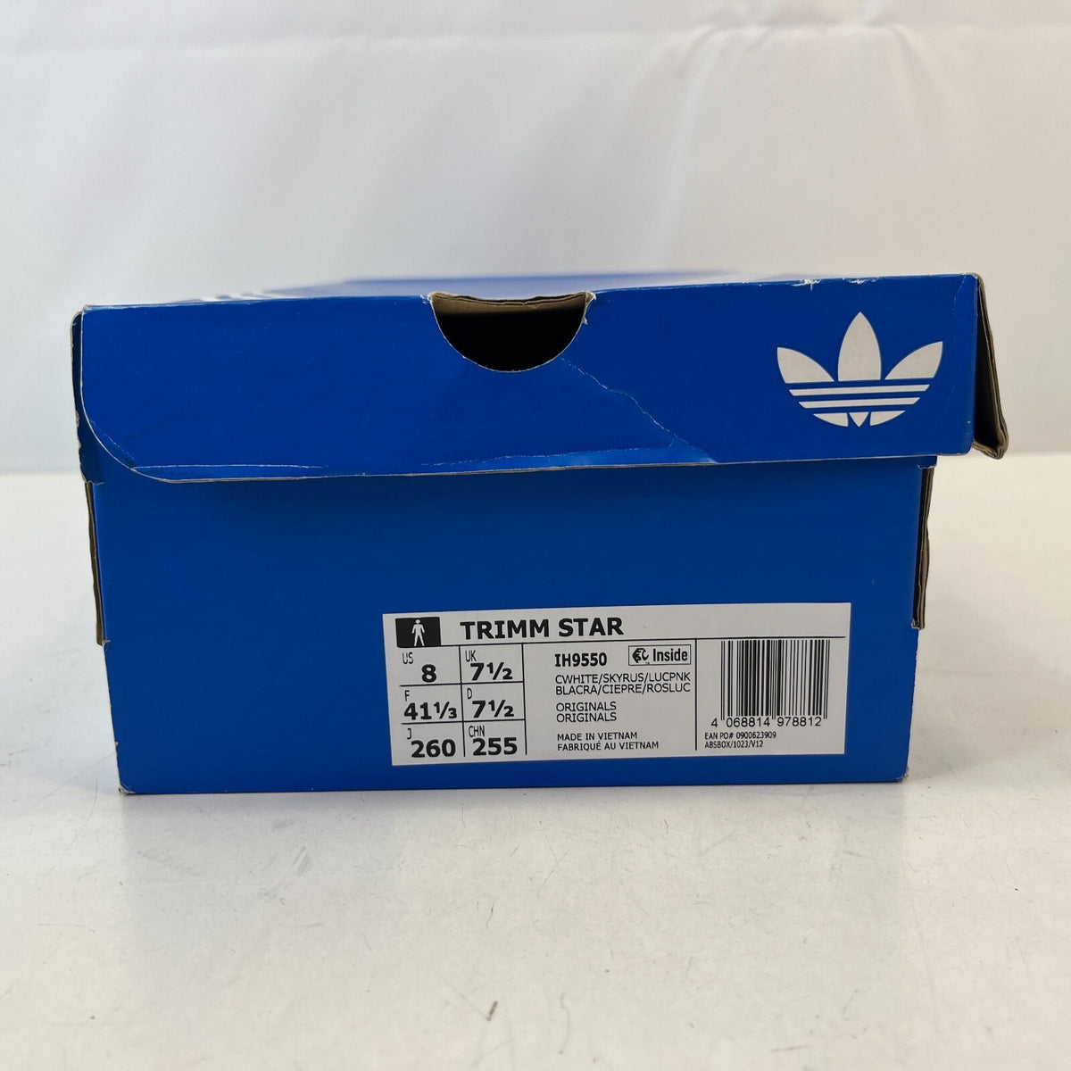 Adidas Trimm Star Men’s CMYK White Leather UK 7.5 - IH9550 - New in Box
