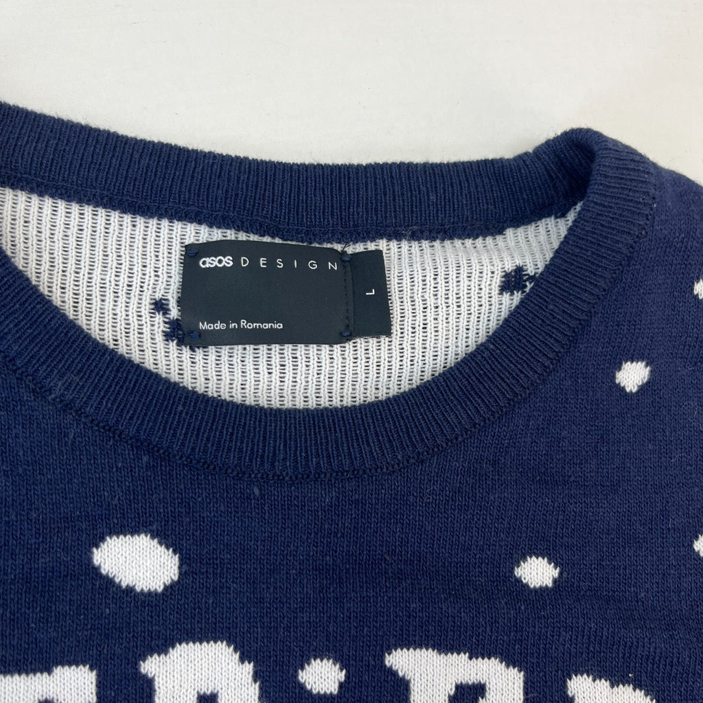 Santa Paws Frenchie Christmas Jumper Unisex French Bulldog Pullover size Large