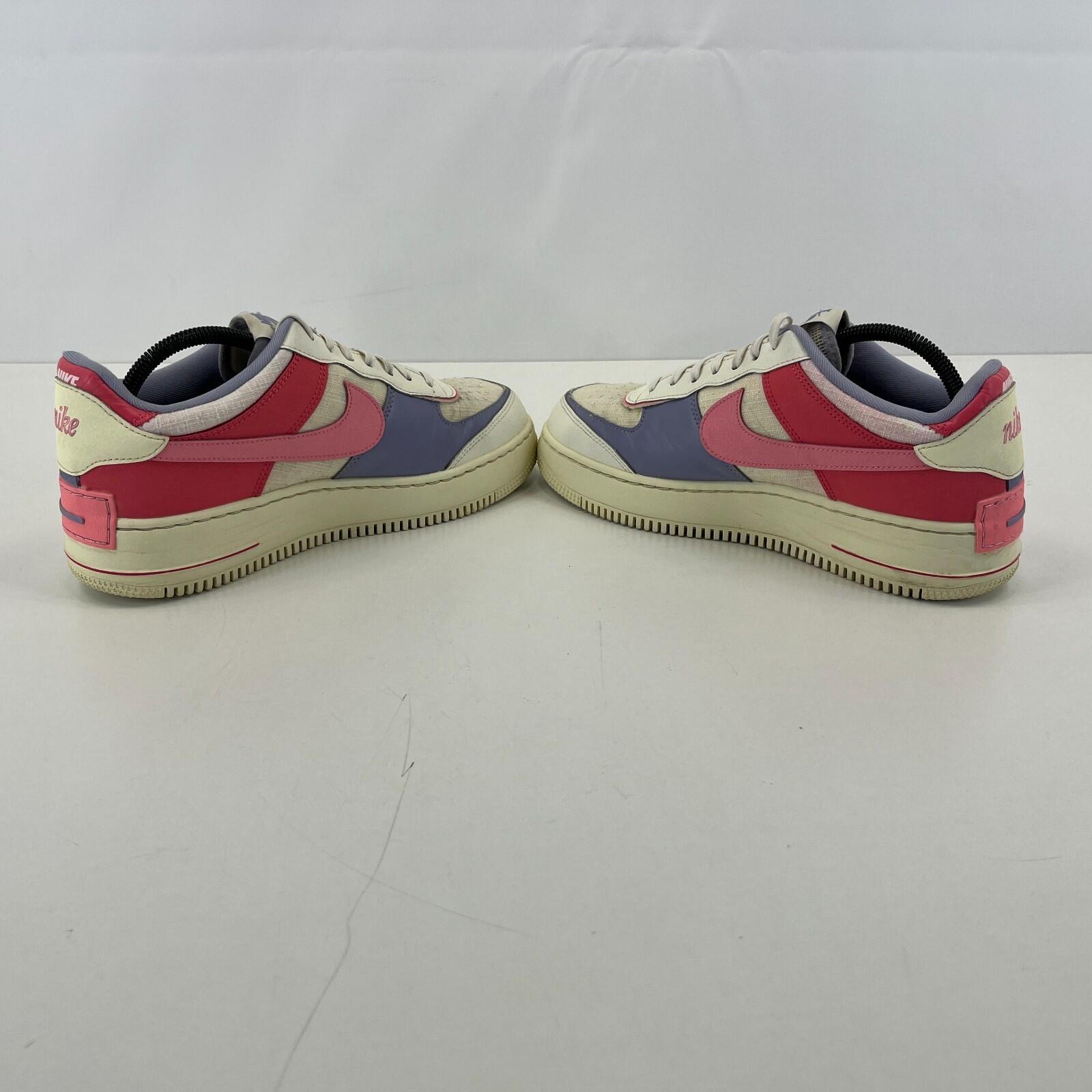Nike Air Force 1 White Pink Purple Womens UK 8 Trainers AF1 DV7449-101