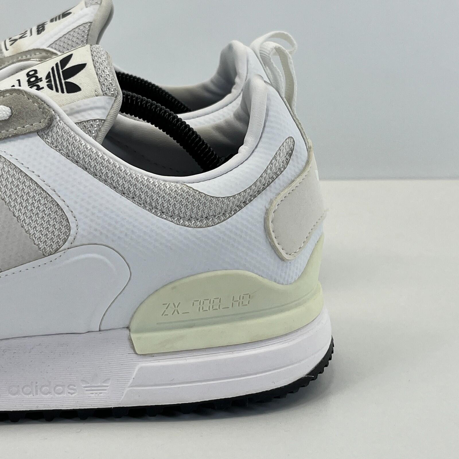 Adidas ZX 700 HD Trainers UK Men's size 12 White Mesh Running Shoes Gym Casual