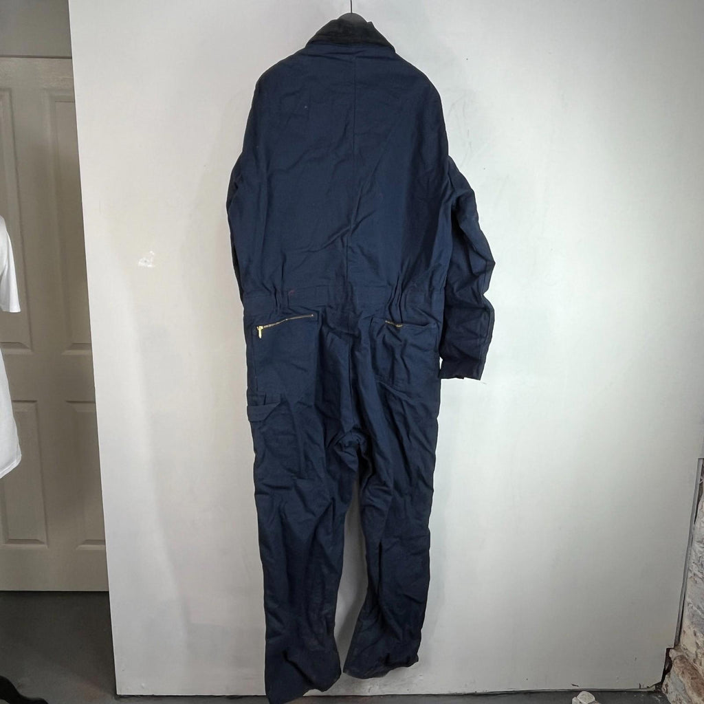 Vtg Walls Zero Zone Insulated Jumpsuit Boiler-Suit Overalls Blue size XL Tall