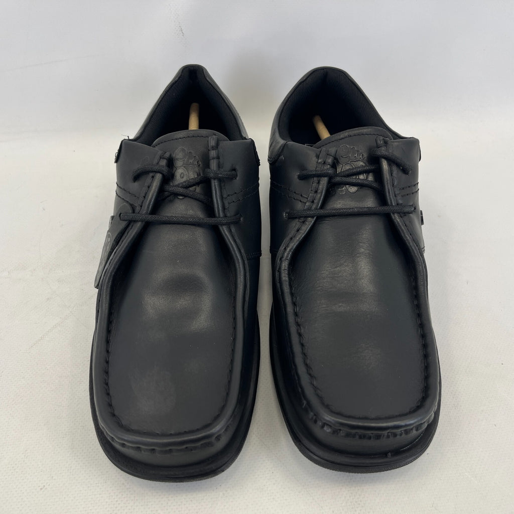 Pretty Green Waltham Lace Up Shoes Moccasin Loafers Mens Black Leather size 11.5