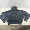Drop Dead Distressed Look Grey Hoodie Zip Sleeves 100% Cotton Streetwear UK 2XL