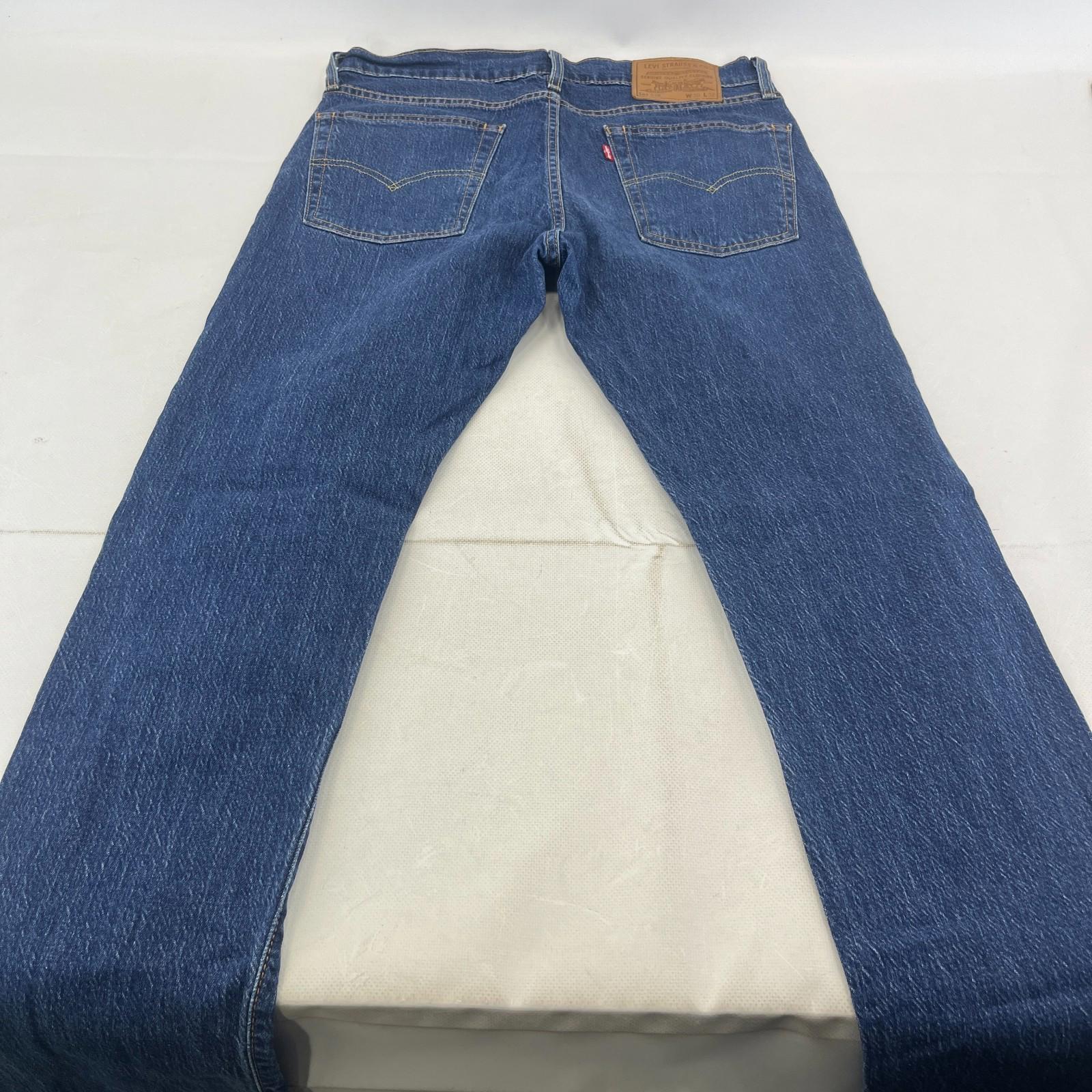 Levi's 510 Premium Big E Jeans W30" L32" Mid Blue Denim Slim Stretch