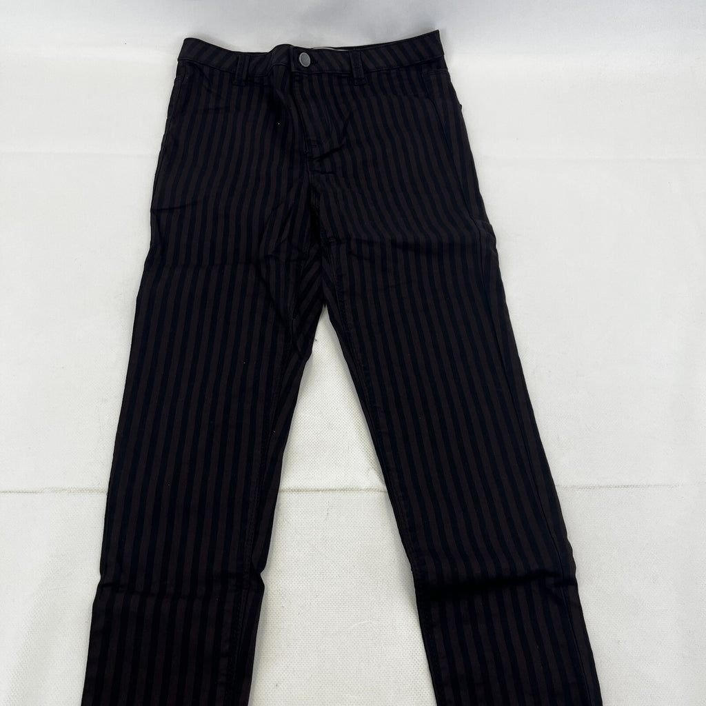 Clockhouse Womens Black/Purple Striped Jegging Jeans Skinny size 36R NWOT