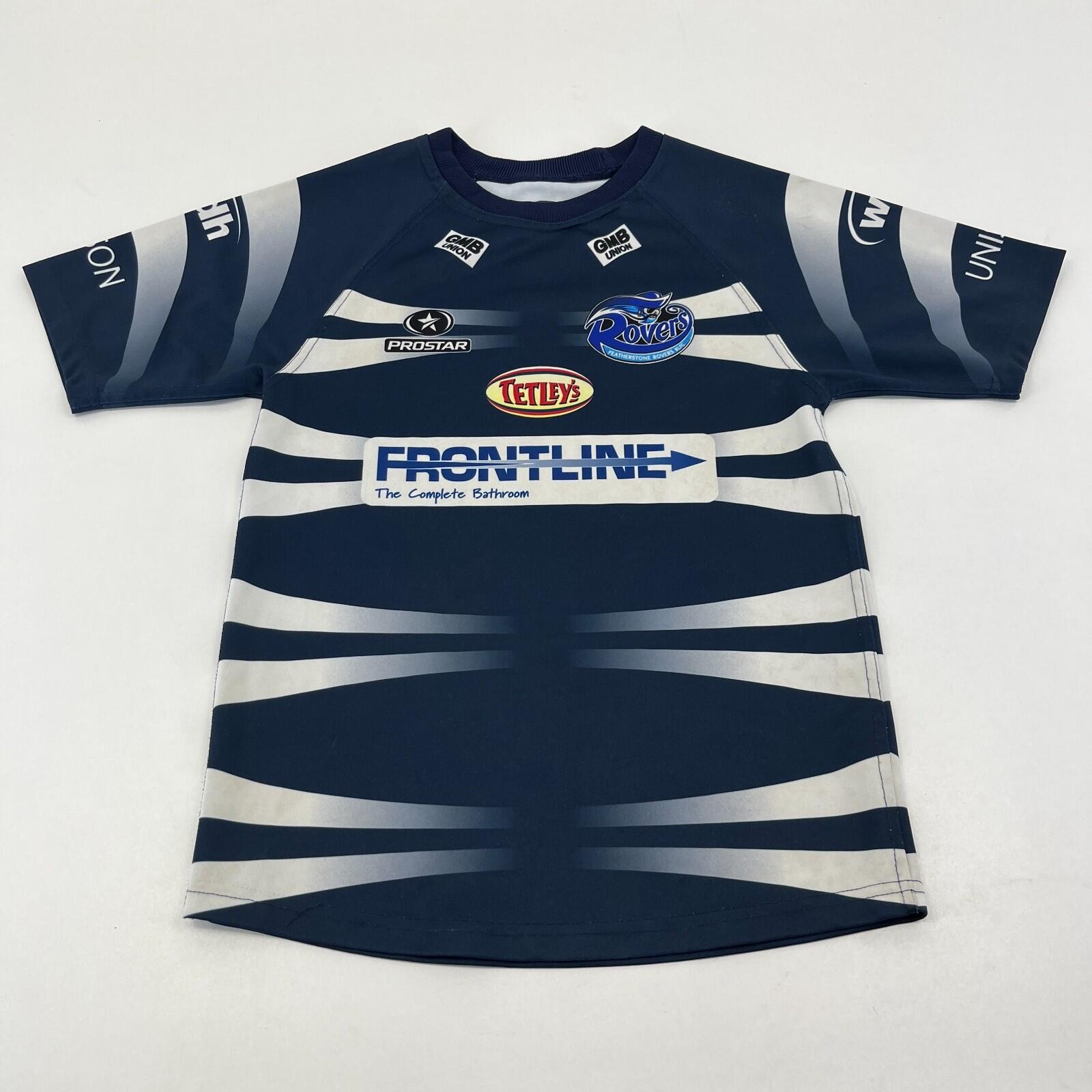 Prostar Featherstone Rovers Youth Rugby Shirt size M Medium Blue Home