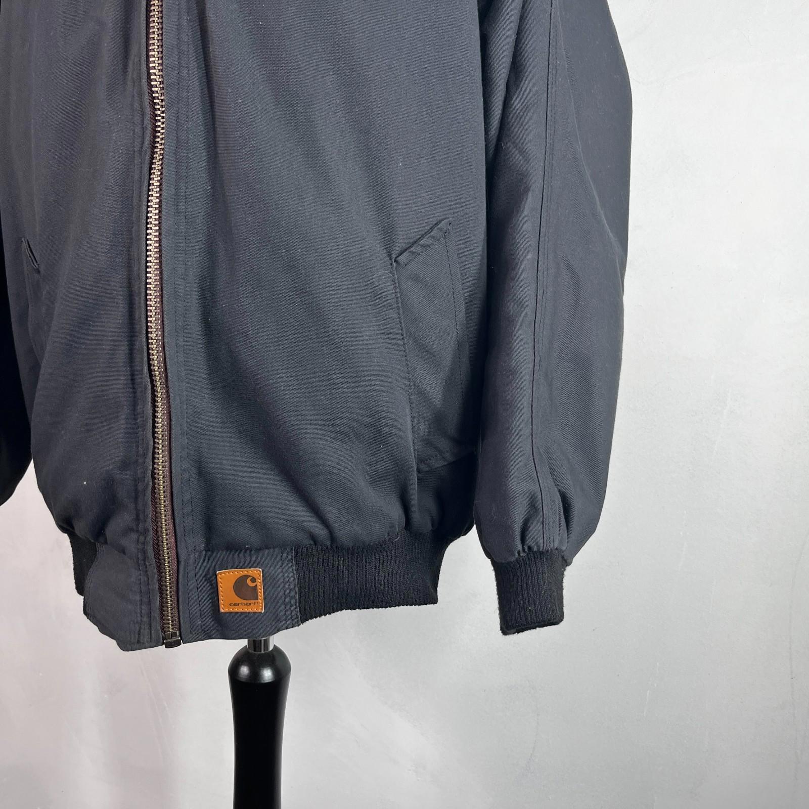 Carhartt Men’s Thermal Quilted Chore Jacket Black size XL VGC Americana