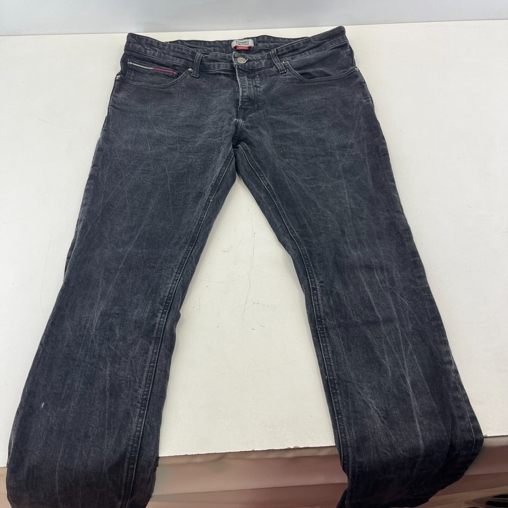 Tommy Hilfiger Scanton Jeans Mens W36" L34" Denim Slim Fit Stretch Black