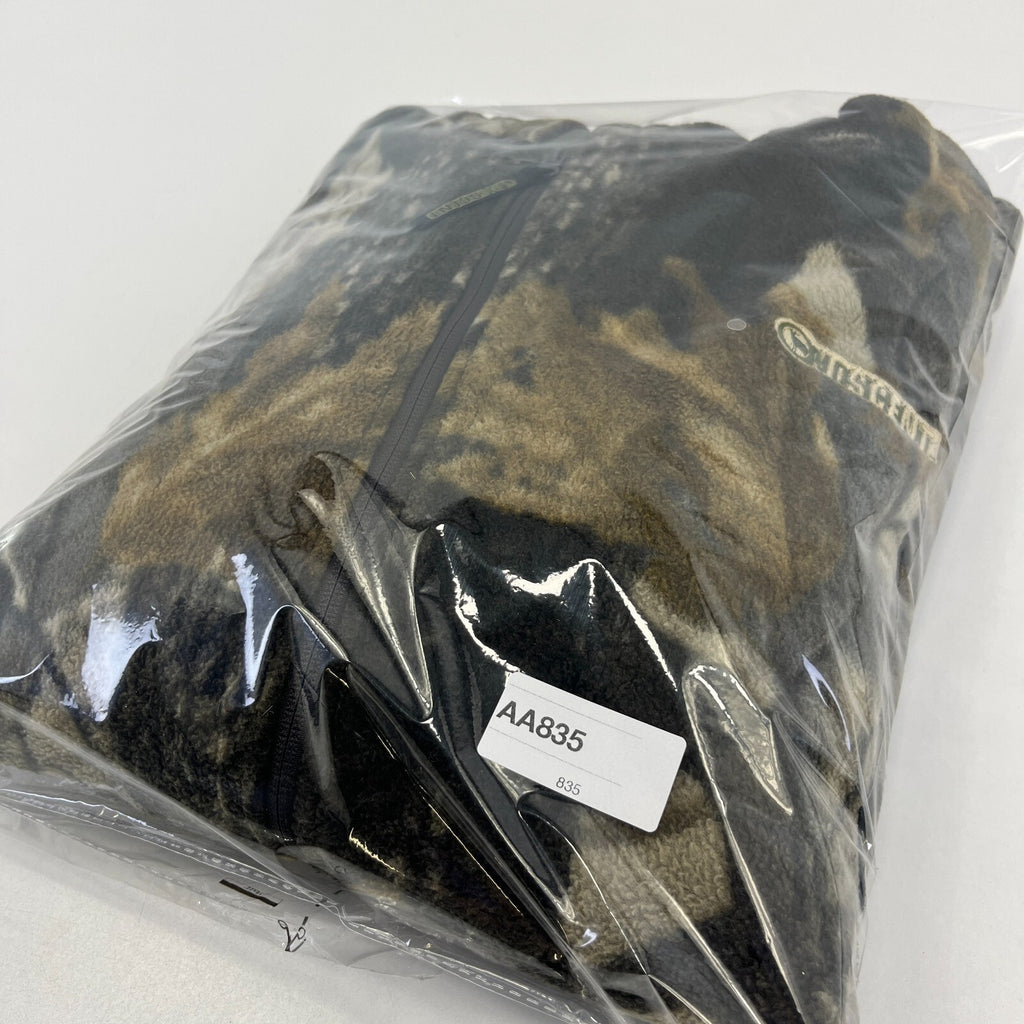 Field & Stream No-Scent Realtree Lined Fleece Jacket XL Mens Hooded Camo Hunting