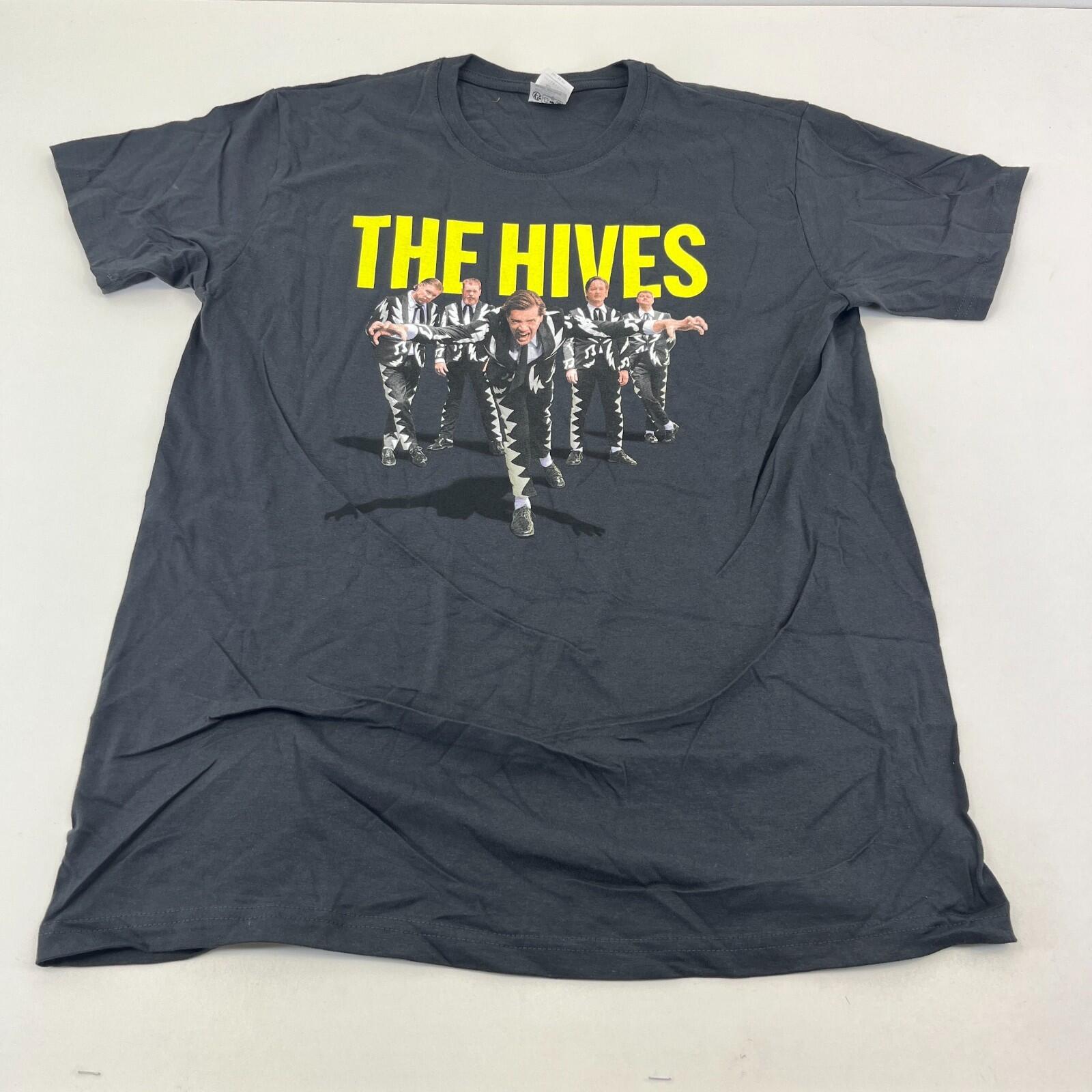 The Hives Band T-Shirt - Retro 90s Swedish Rock Band Unisex Tee size Medium