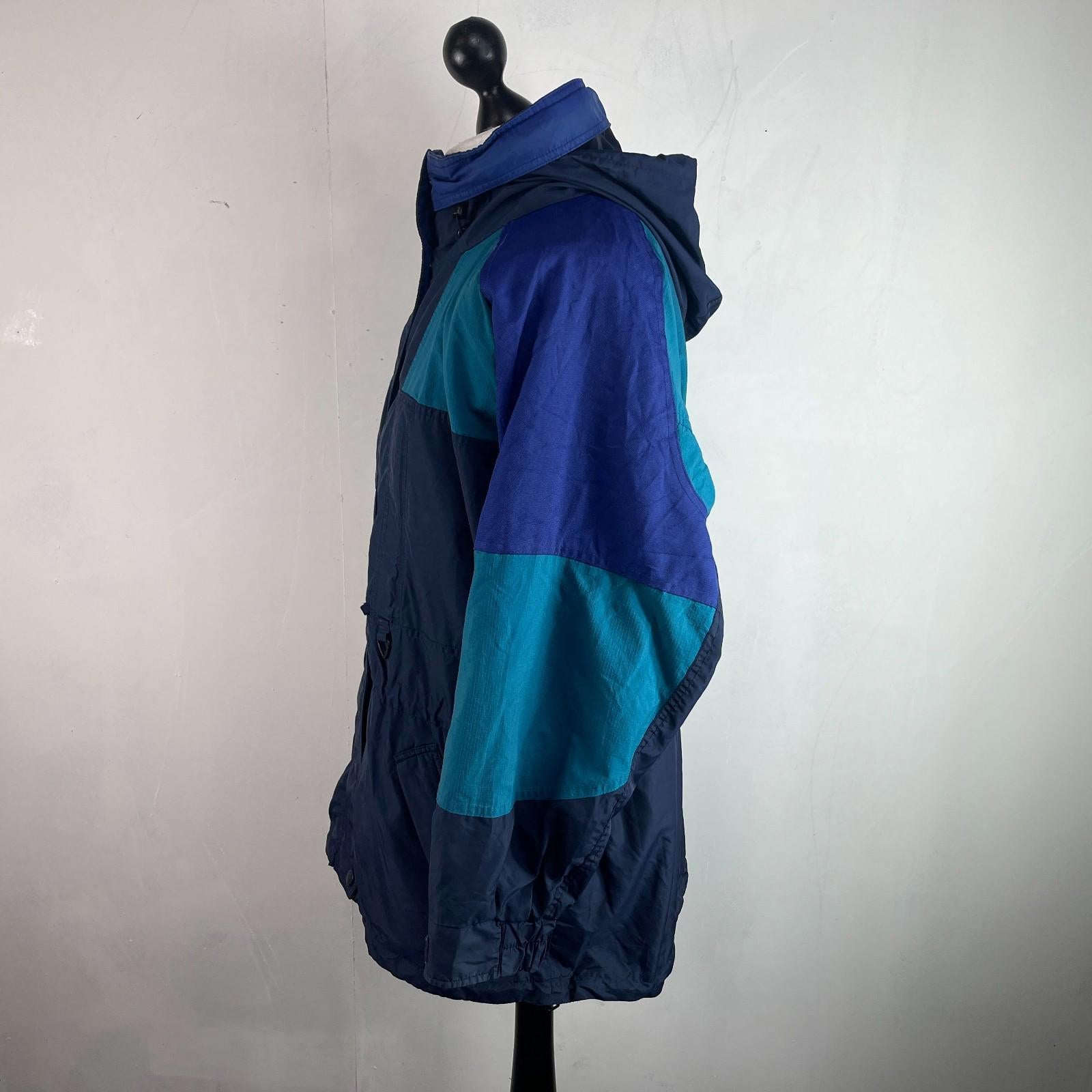 Columbia Parka Coat Womens US size L (UK 2XL) Oversized Waterproof Blue Jacket