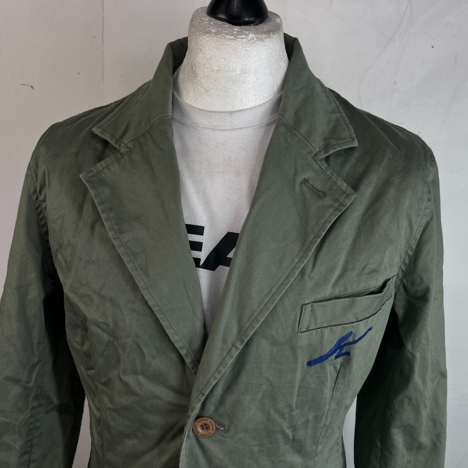 Keyan Olive Green Chino Chore Jacket size Large