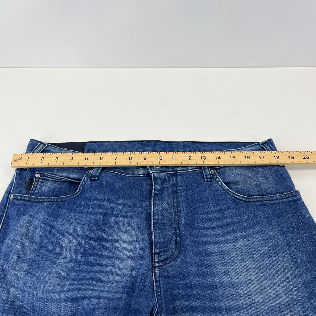 Armani Men's Jeans in Blue Denim W38" L31" Slim Fit Straight Leg