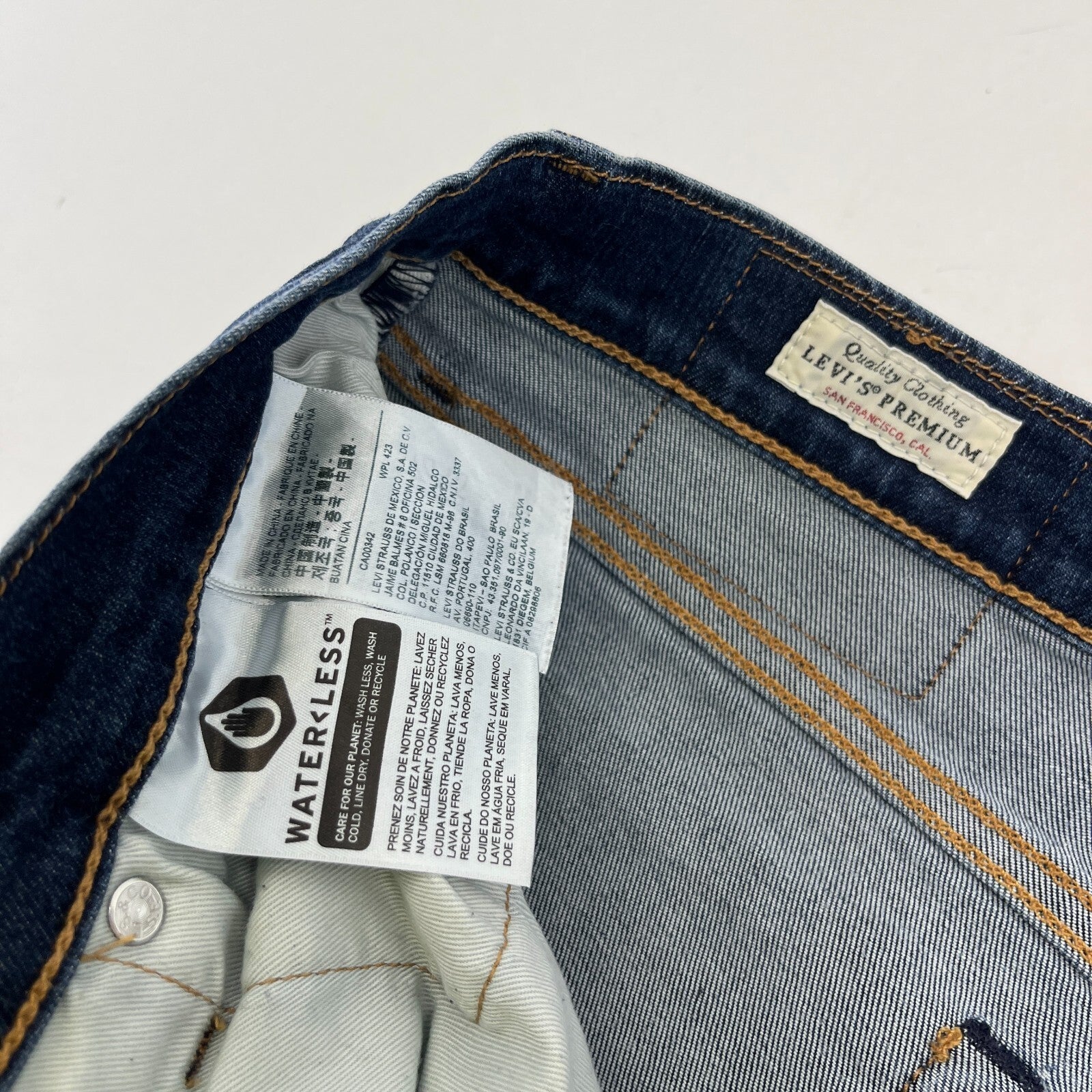 Levi's 510 Men Blue Skinny Slim Stretch Jeans W32" L32"