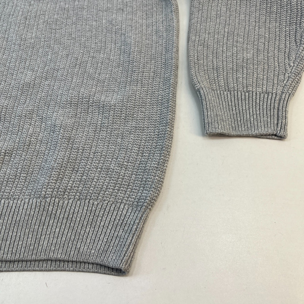 M&S Men's Cotton Blend Cable Knit Crew Neck Jumper Grey Marl 3XL New