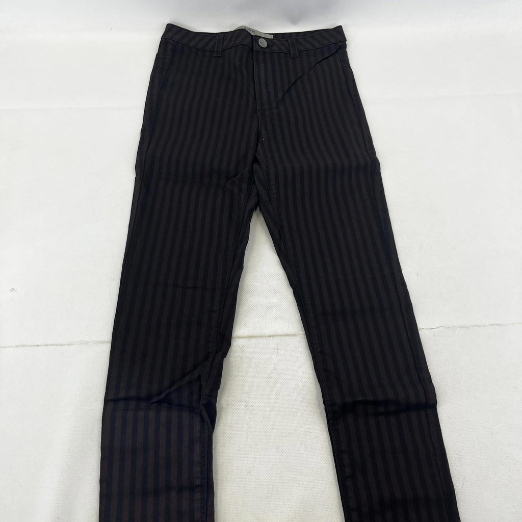 Clockhouse Womens Black/Purple Striped Jegging Jeans Skinny size 33R NWOT