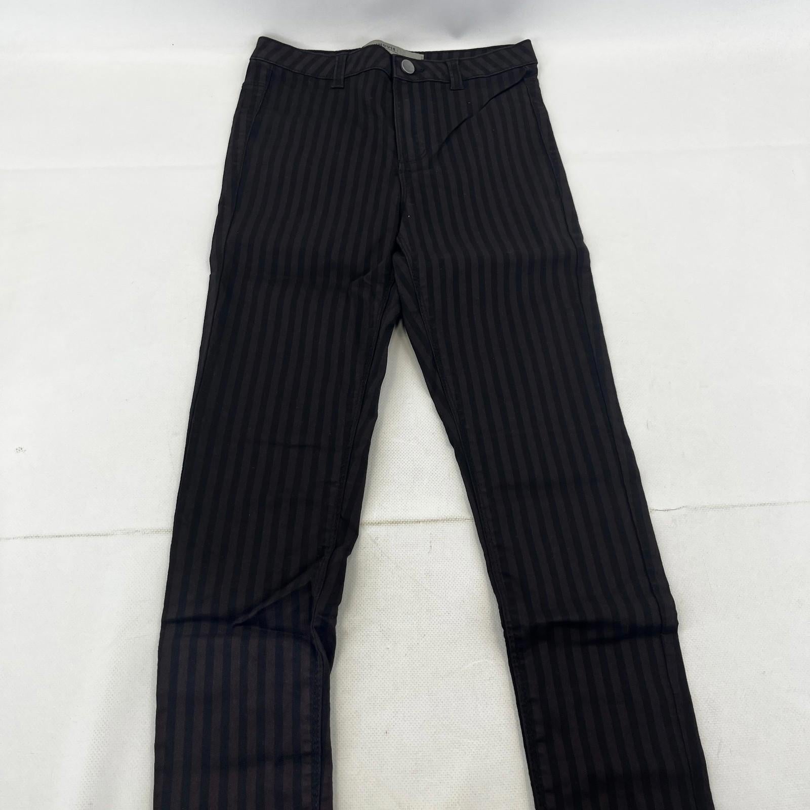 Clockhouse Womens Black/Purple Striped Jegging Jeans Skinny size 33R NWOT