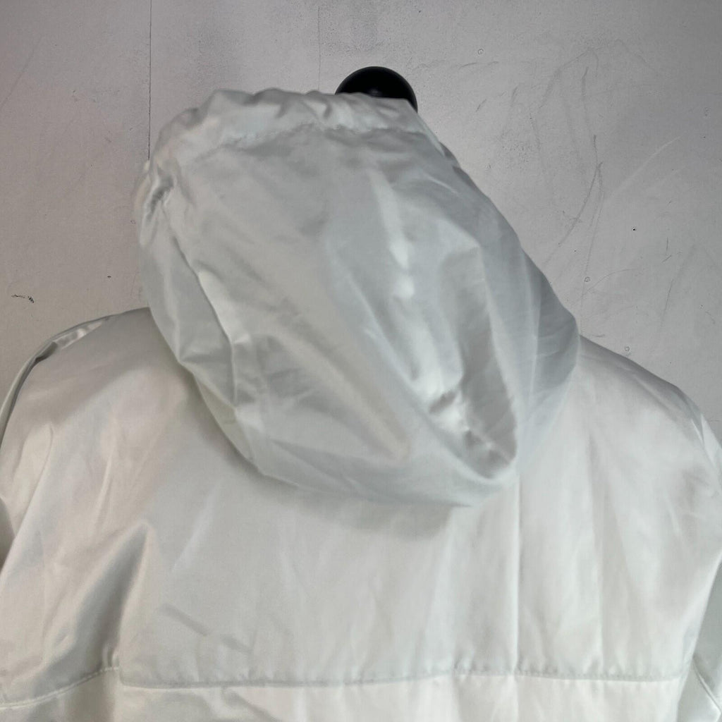 Adidas Marble Hooded Waterproof Jacket Bomber size M Full Zip in White - Rare