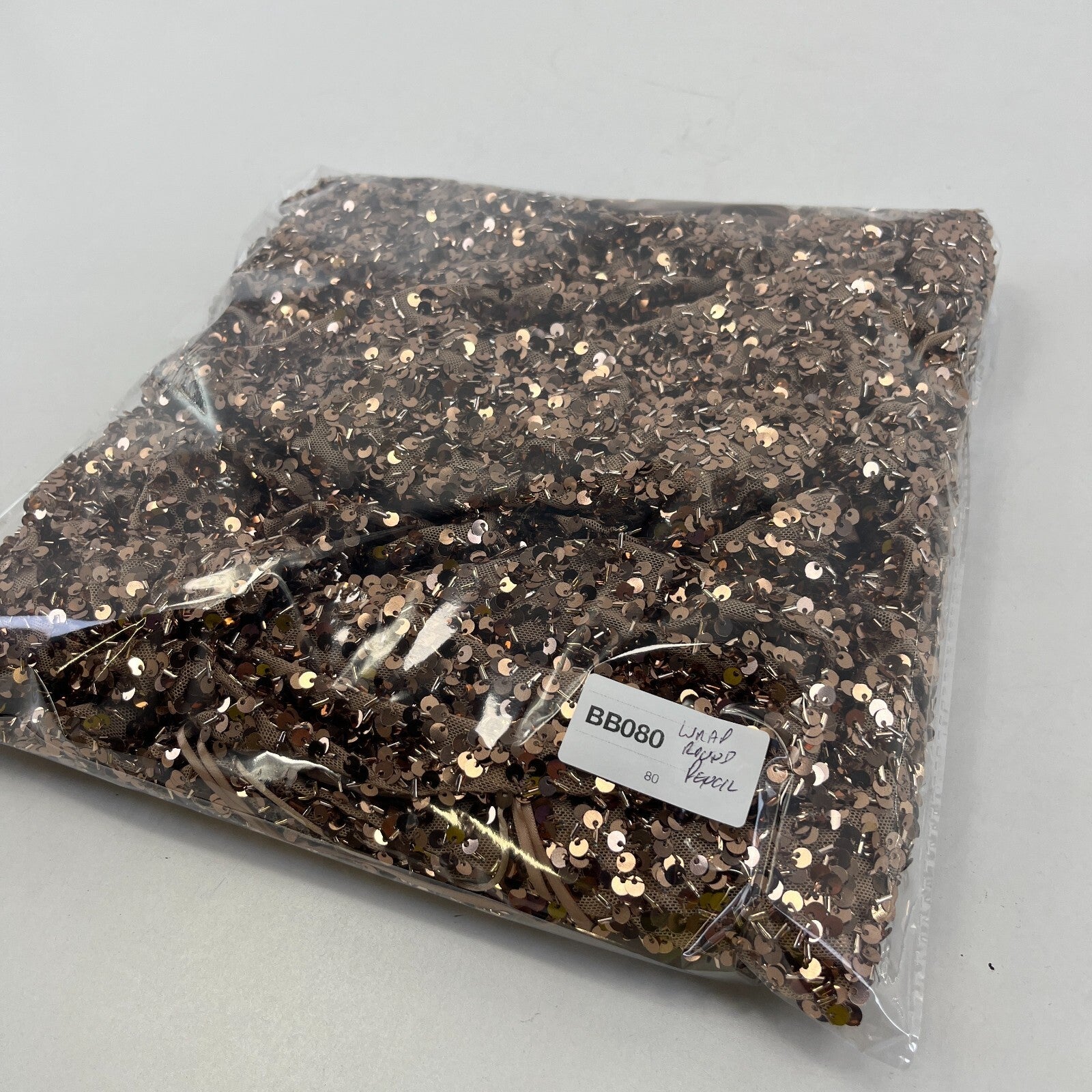 Zara Gold Sparkly Sequin Wrap Round Pencil Dress Halter Neck size Large - New