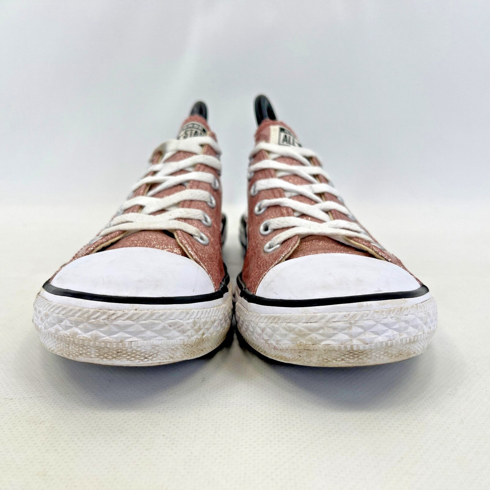Converse All Star Sparkly Pink Glitter Trainers UK size 4