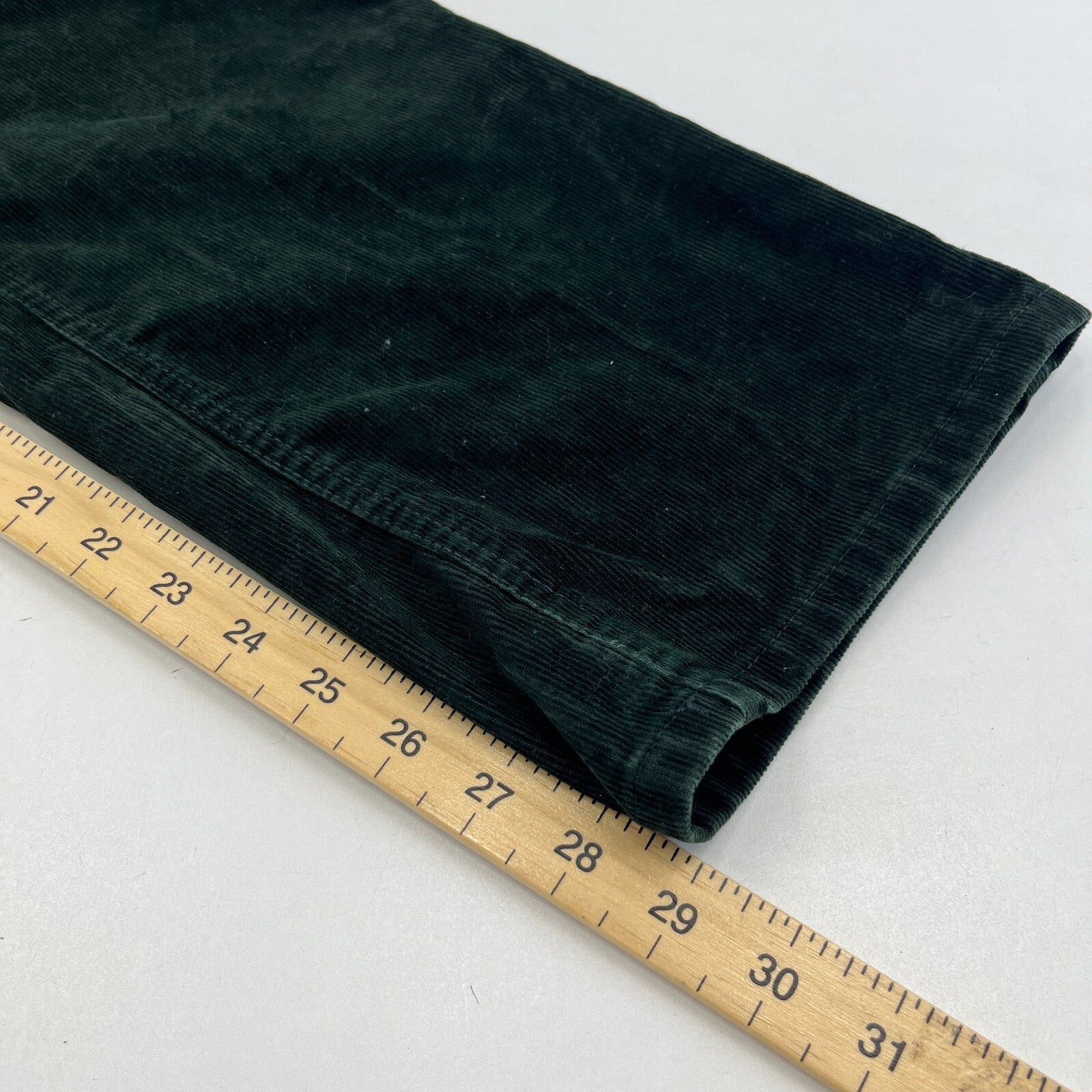 Rohan Men's Dark Green Cord Trousers size 34S Leg 29" Straight Leg