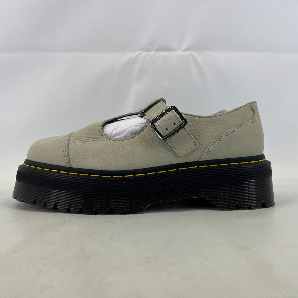 Dr. Martens Bethan Nubuck Leather Platform Mary Jane Shoes UK 8 EU42 Mint Green