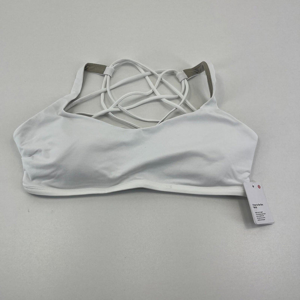 Ladies Lululemon Free to Be Wild Sports Bra White A/B Cup size UK 16 US 12  BNWT