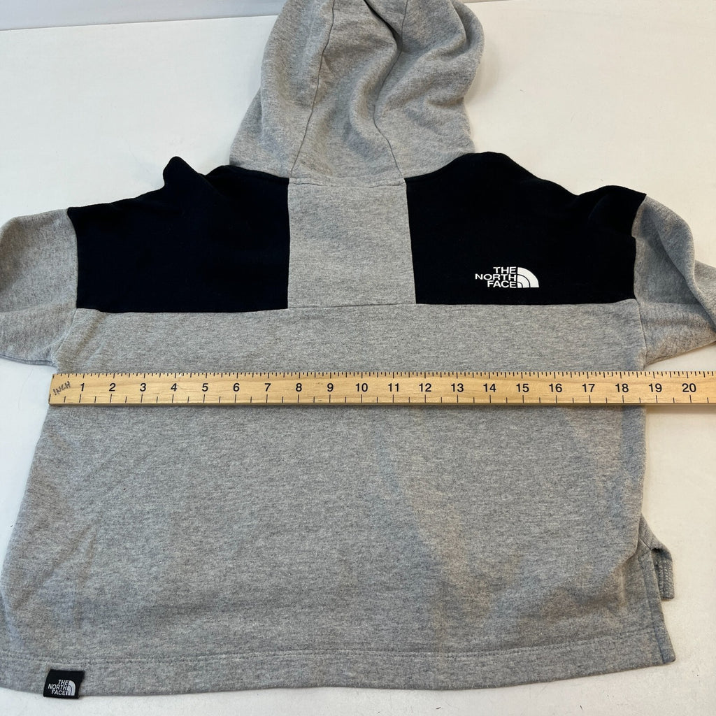 The North Face Women’s Cropped Hoodie in Grey & Black size Small
