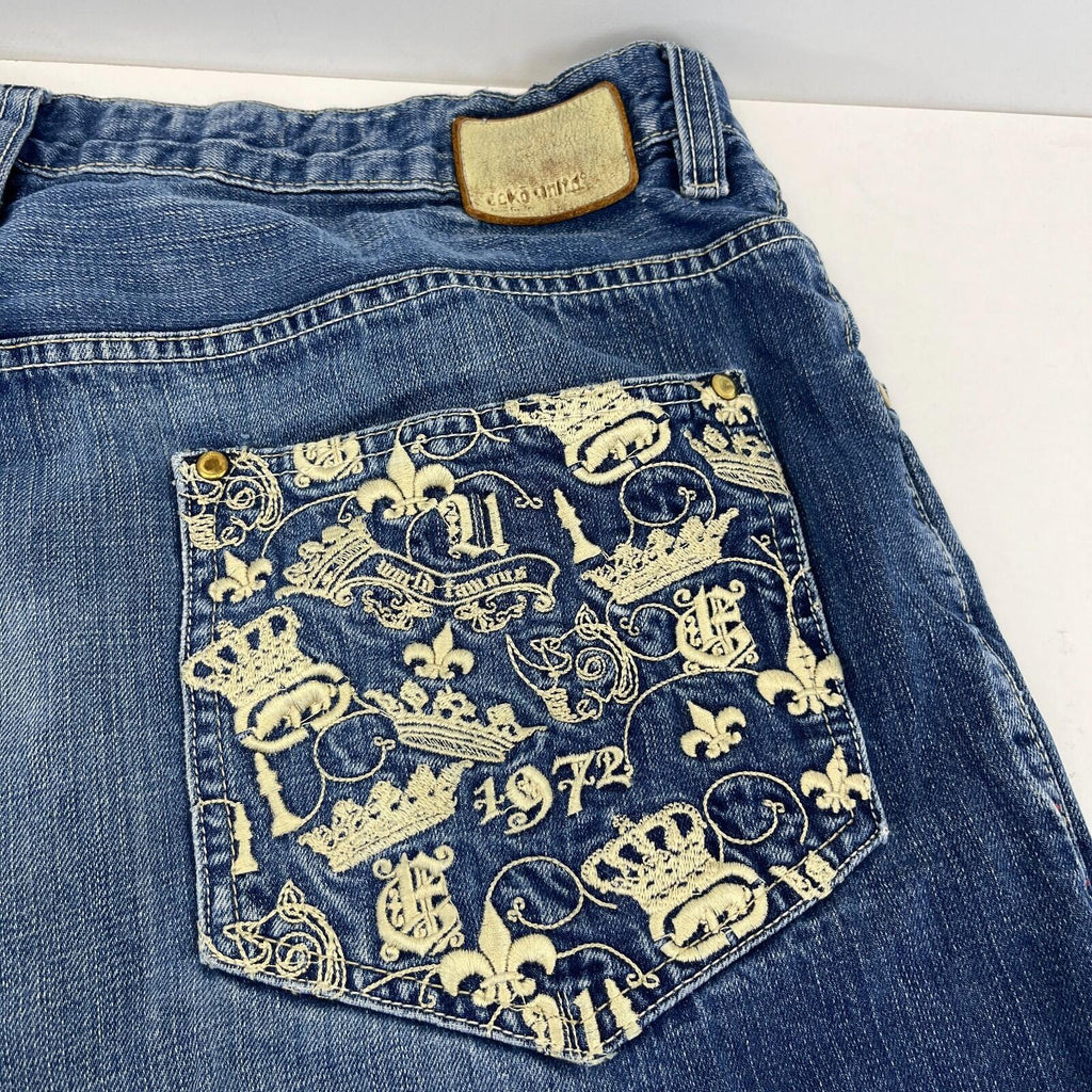 Vintage Ecko Unltd Baggy Embroidered Hip Hop Skate Jeans W38" L32"