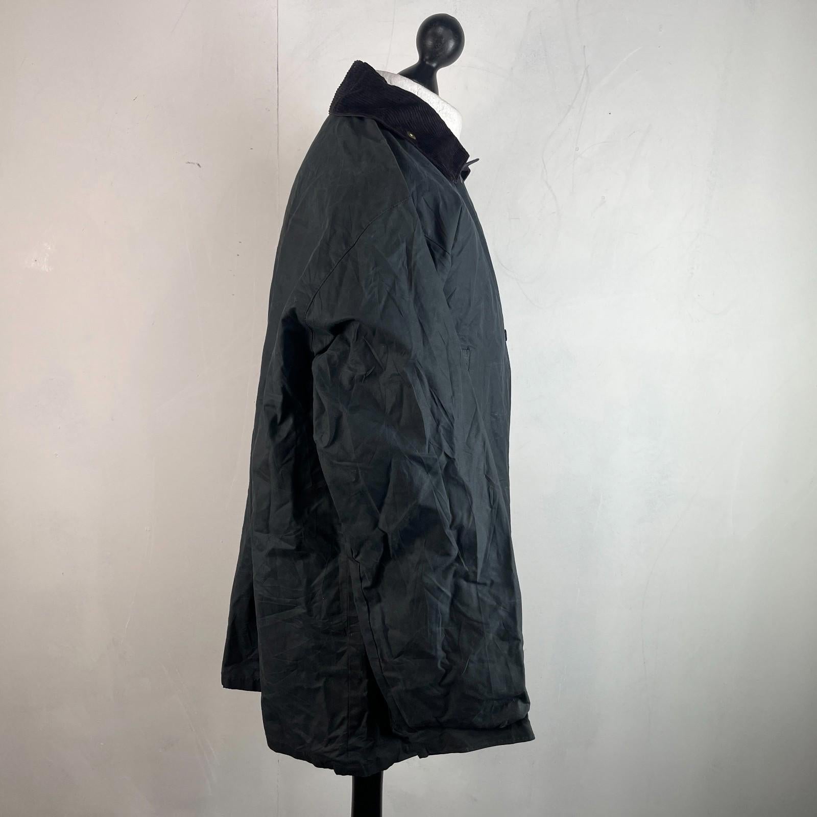 Miller & Simons Wax Jacket in Black UK size S - Waxed Cotton Raincoat