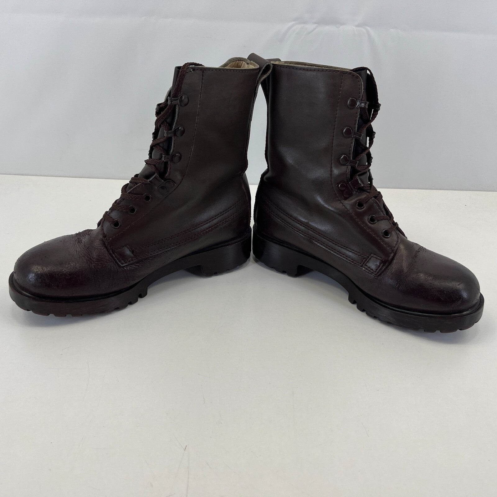 British Army Brown Assault Boots Combat High Leg Leather size 7 L