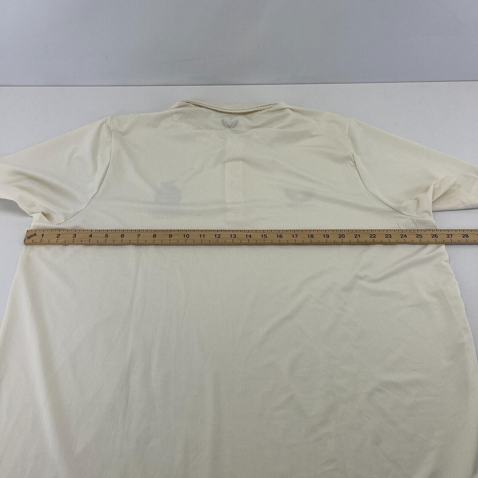 Castore Middlesex Cricket Polo Shirt in Cream Light Beige UK size 3XL