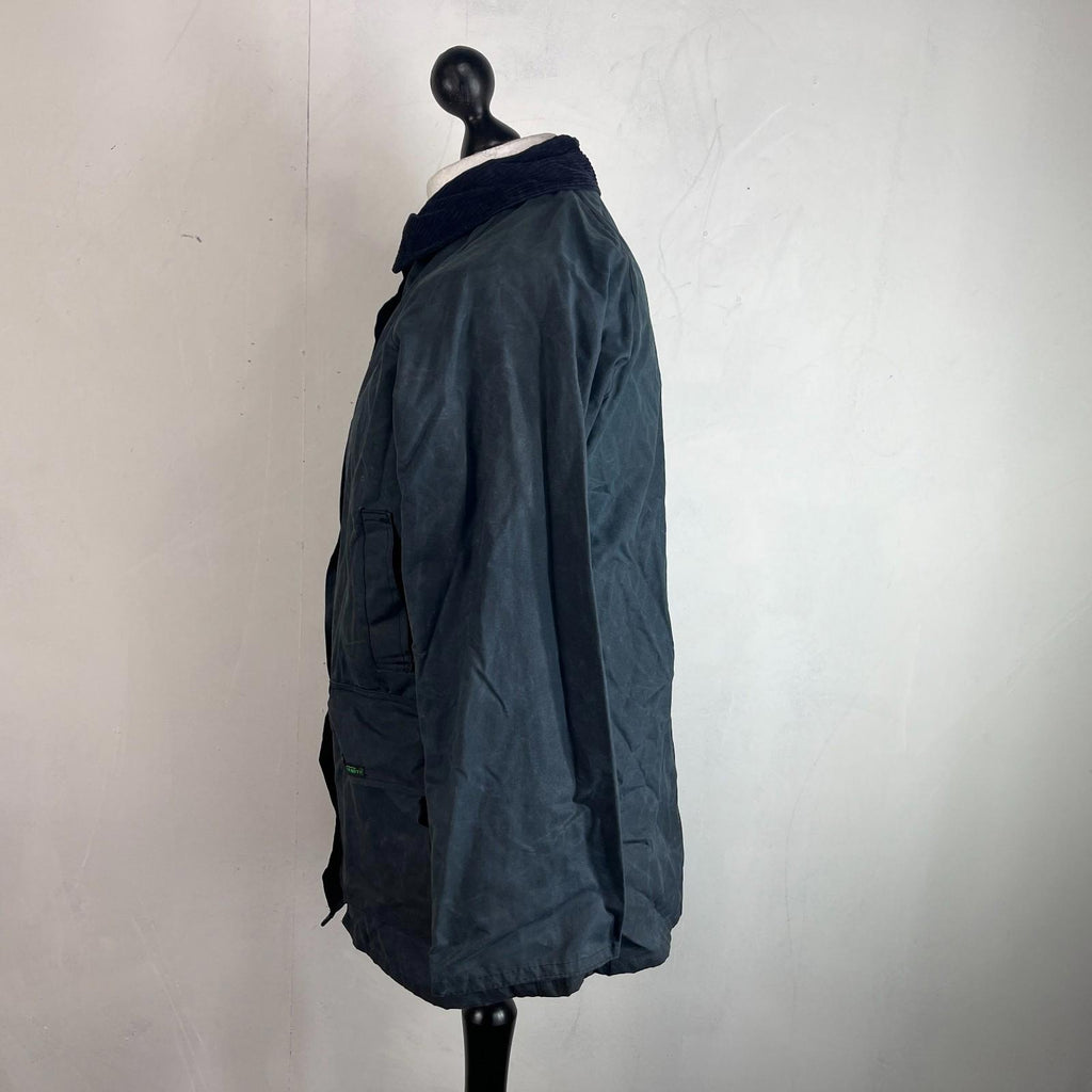 Stormtite Super Hunter Women's Wax Jacket  in Navy Blue UK size 14