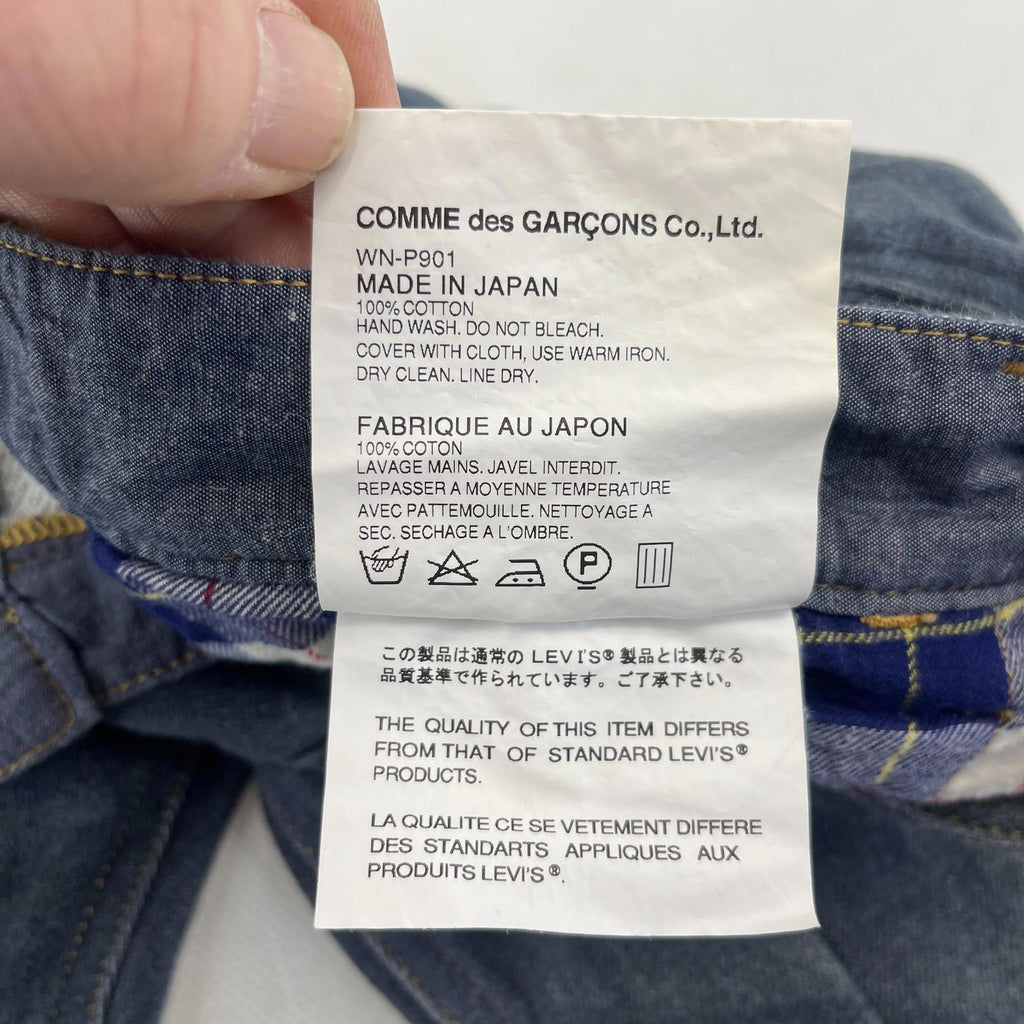 Junya Watanabe Man Levi’s EYE Print Jeans Made in Japan size M Leg 29"