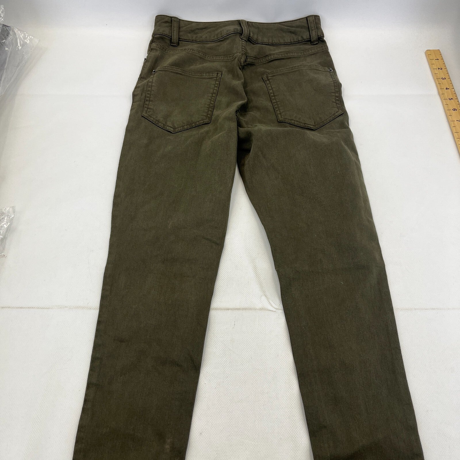 Marks & Spencer Khaki Green Super Skinny Jeans UK Women's size 8R - NWOT