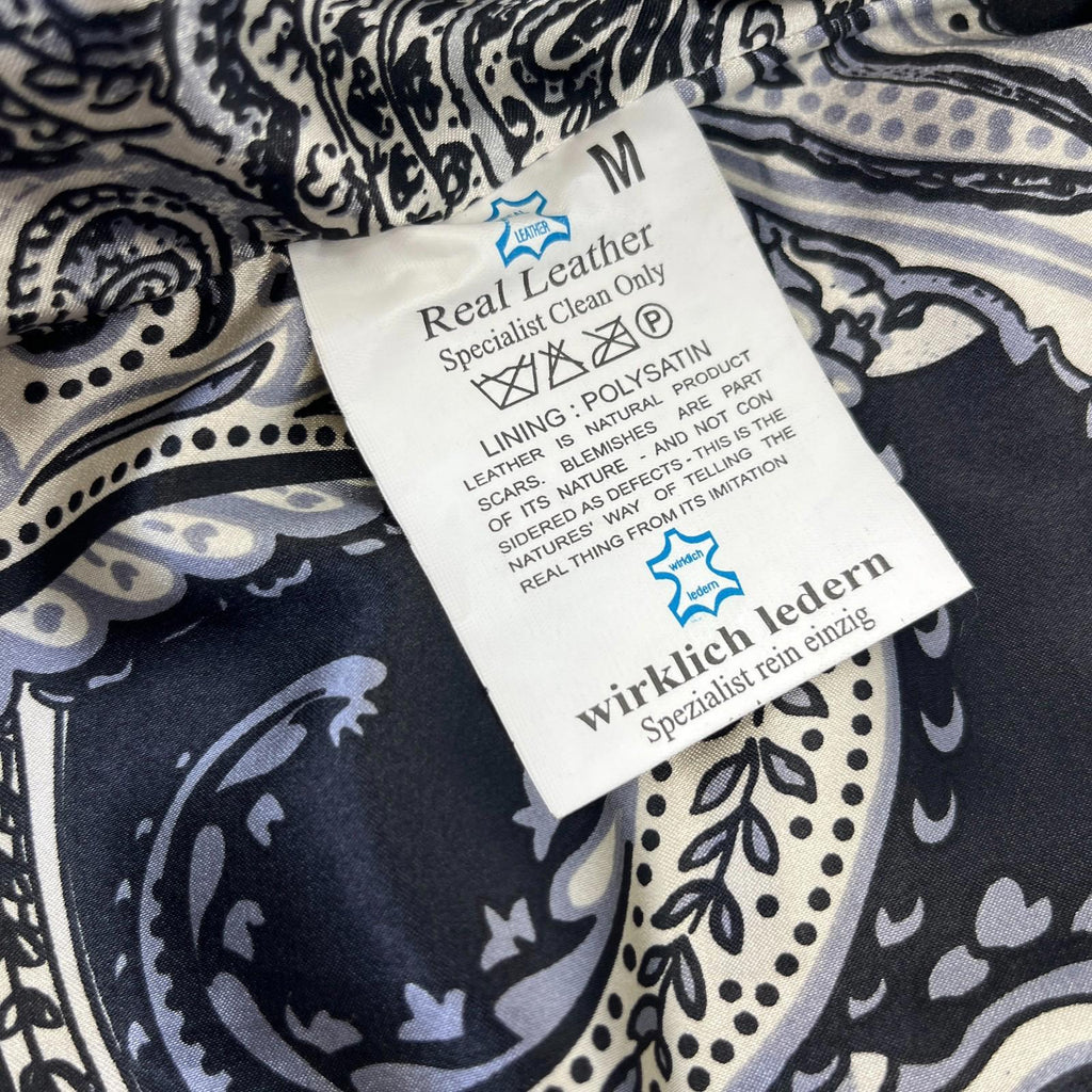 Aviatrix Women's Real Leather Biker Jacket in Black size M