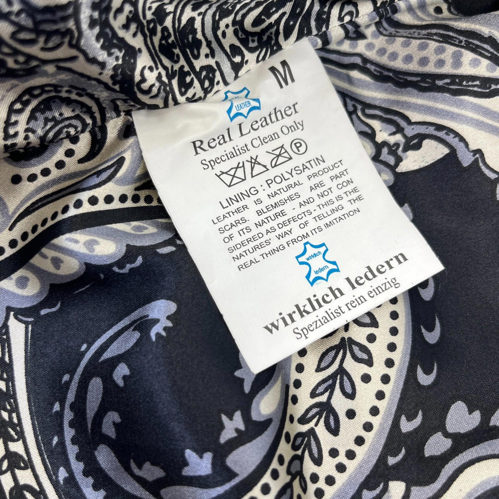 Aviatrix Women's Real Leather Biker Jacket in Black size M